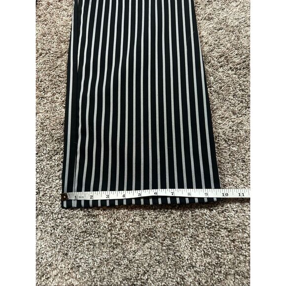 Controlled Insanity Oreo Pinstripe Pants Pull on Drawstring Black Gym Lifting L - Picture 14 of 16